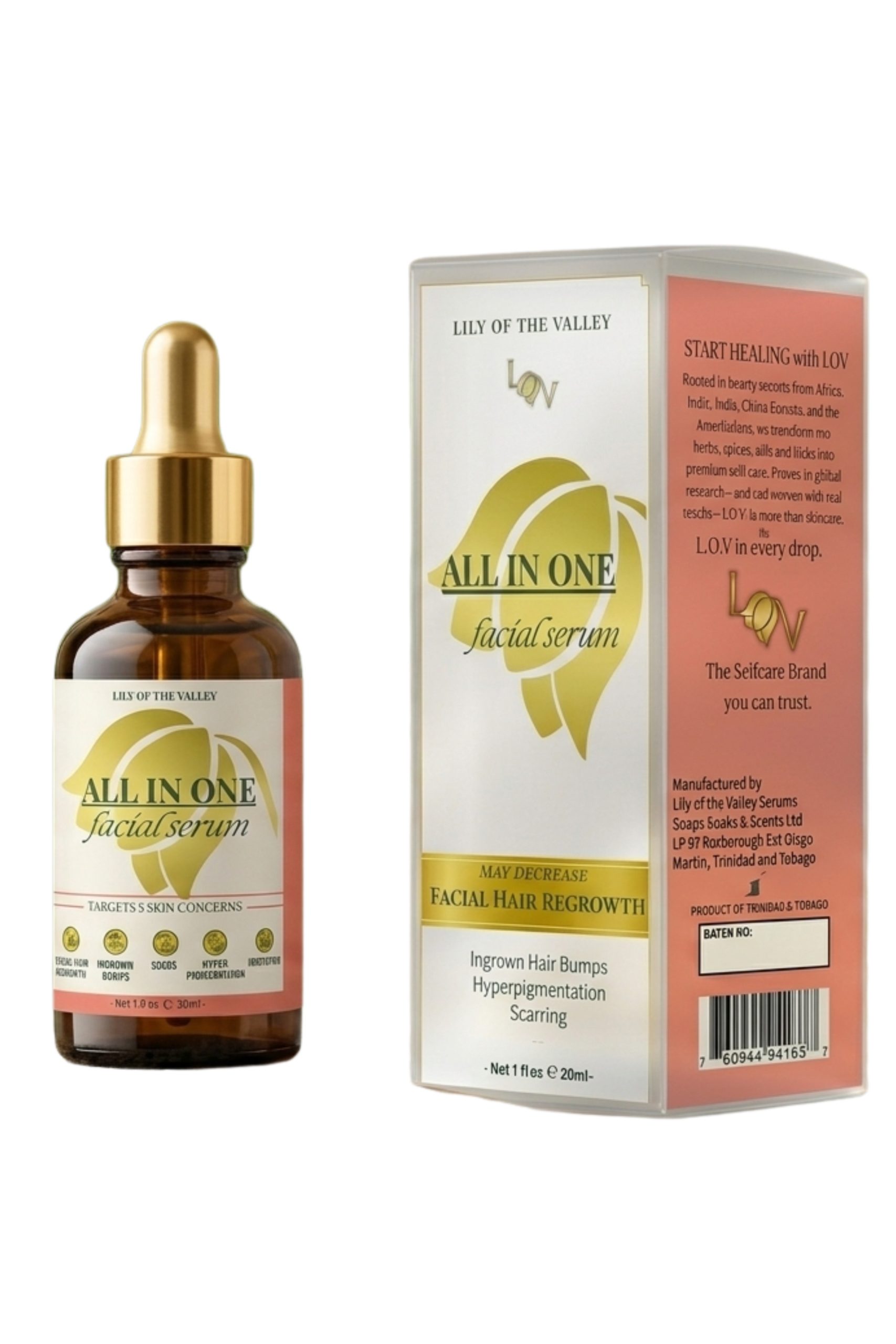 Lily of the valley All in one Facial Hair regulation serum